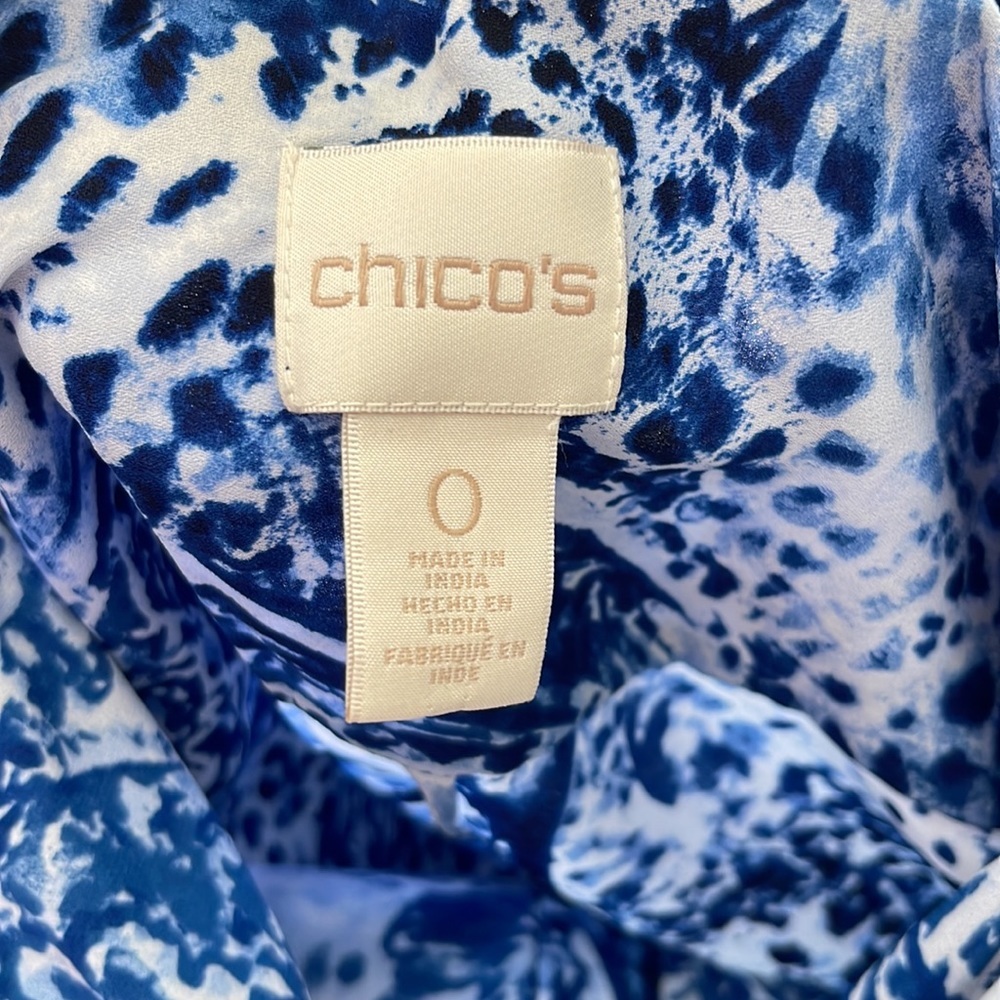 Euc Chico’s Dynamic Mix Misti Button Down Top. - Picture 6 of 8